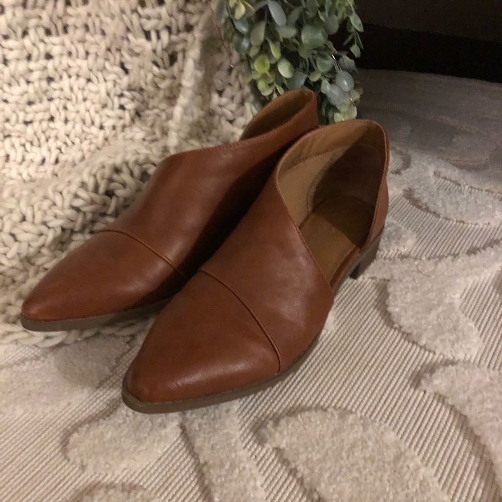 Cognac Brown Wrap Cutout Bootie